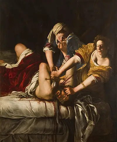 Judith décapitant Holopherne (Florence) Artemisia Gentileschi